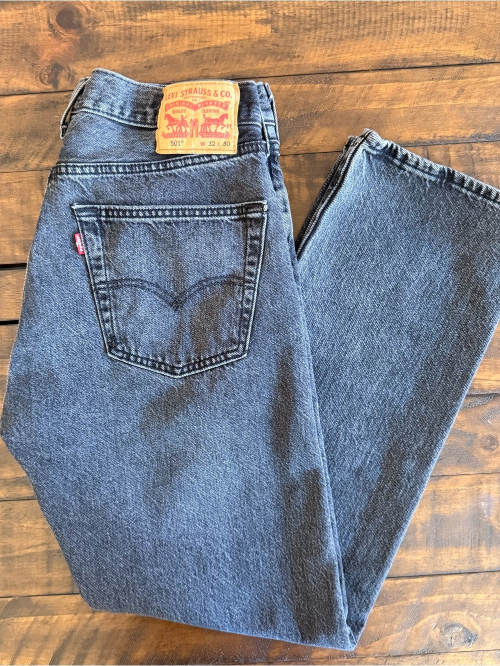 Levi’s 501 Straight Leg Button Fly Jeans, Men’s Size 32x30